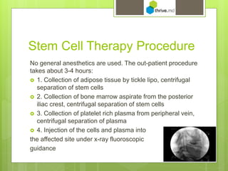 Stem cell therapy for Degenerative Disc Disease | PPTX