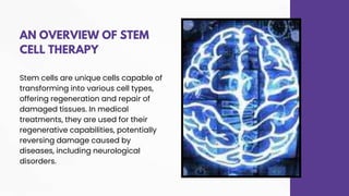 Stem Cell Therapy for Neurological Disorders | R3 Stem Cell | PPTX