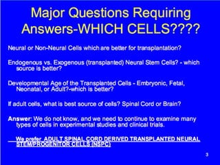 Stem cell therapy for spinal cord injuries | PPTX