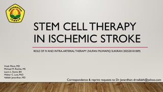 Stem cell therapy in ischemic stroke.pptx