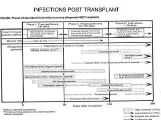INFECTIONS POST TRANSPLANT
 
