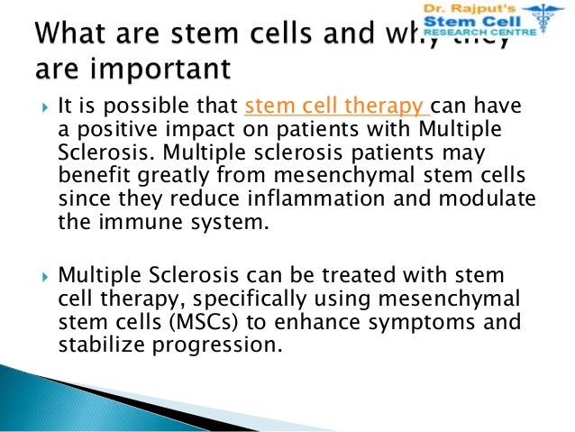 Stem Cell Treatment for Multiple Sclerosis | PPTX