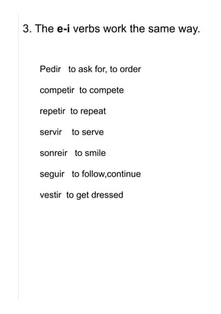 Stem changing verbs final