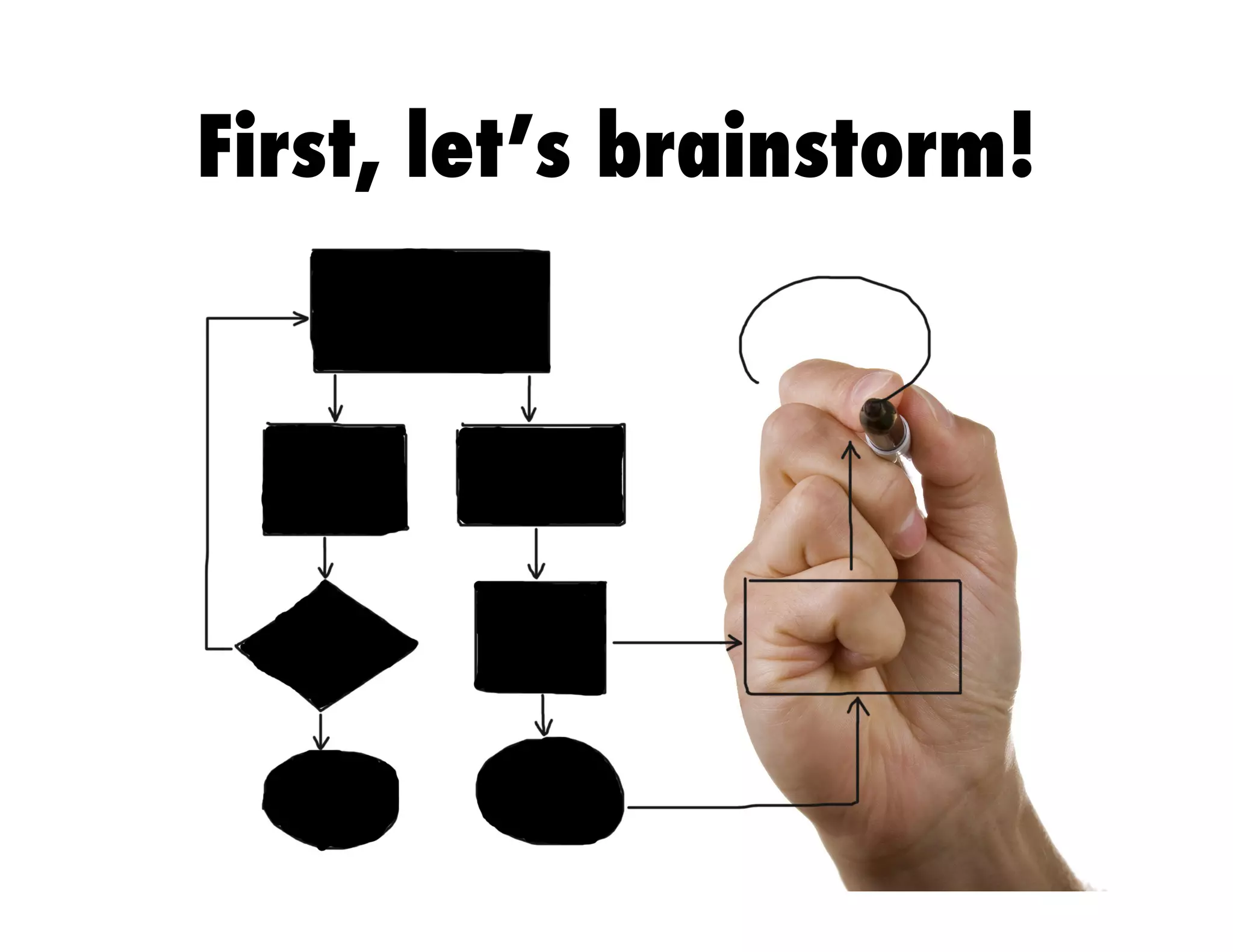 First, let’s brainstorm!
 