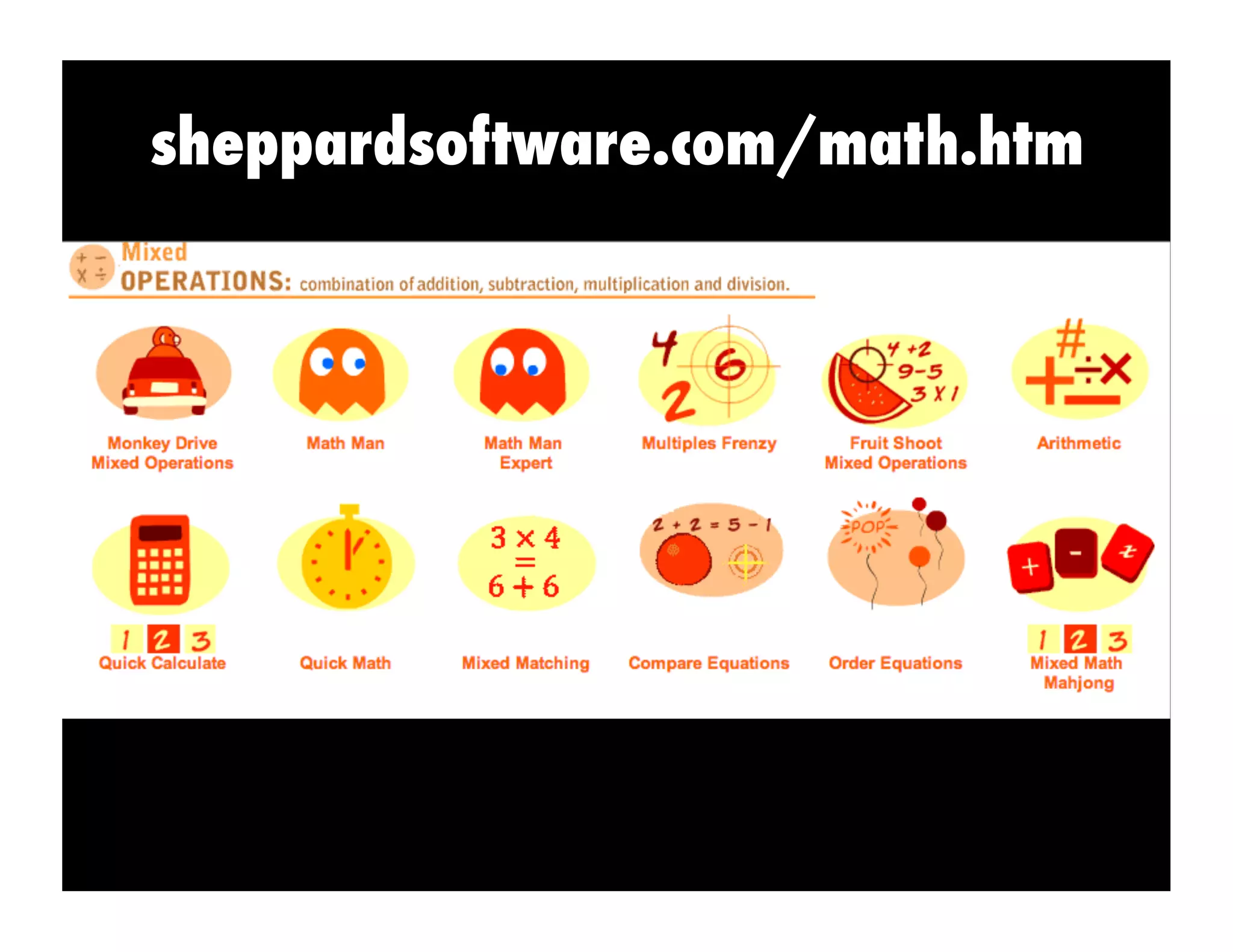 sheppardsoftware.com/math.htm
 