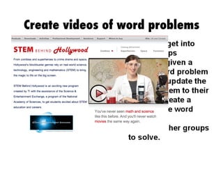 Create videos of word problems
 