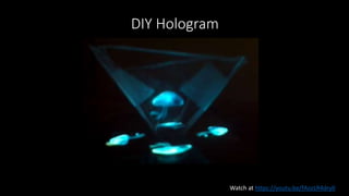 DIY Hologram
Watch at https://youtu.be/fAozLR4dry0
 