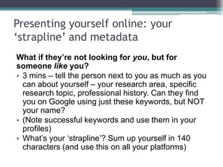 colleagues
readersstudents
Overlapping identities?
 