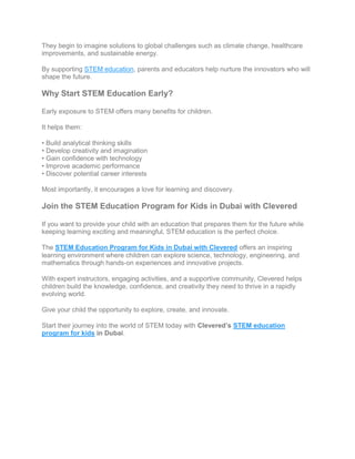 STEM Education for Kids in Dubai with Clevered.pdf