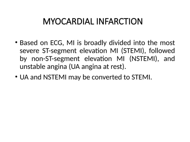 ST segment Elevation Myocardial Infarction.pptx | Heart and ...