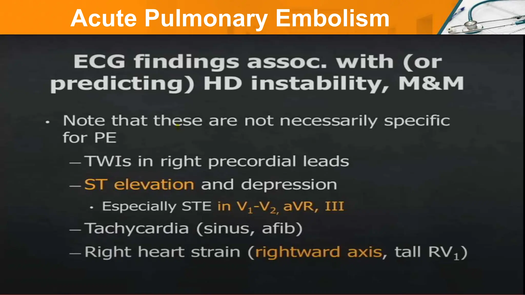 Acute Pulmonary Embolism
 