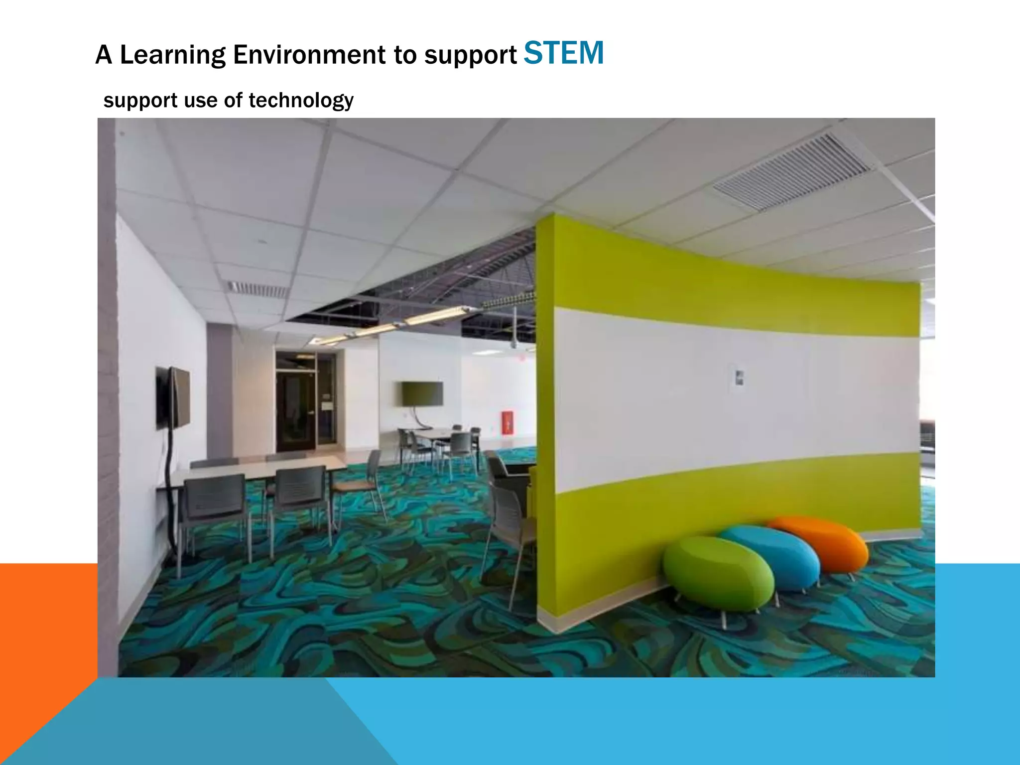 A Learning Environment to support STEM
support use of technology
 