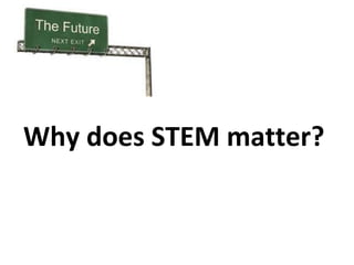 Why does STEM matter?
 