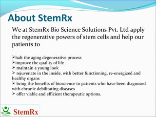 StemRx Company Profile | PPT