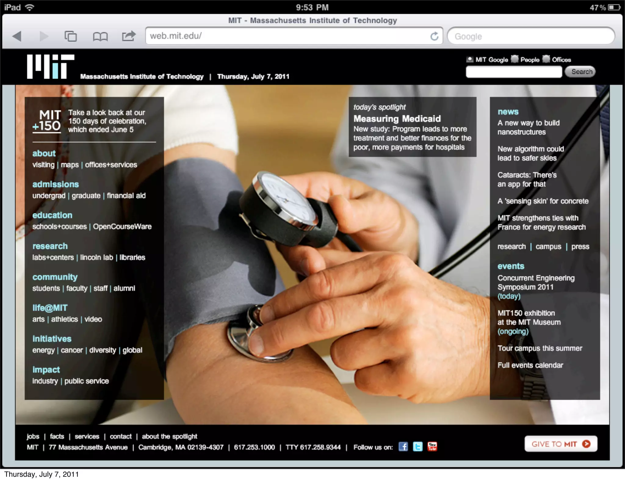 Thursday, July 7, 2011
 