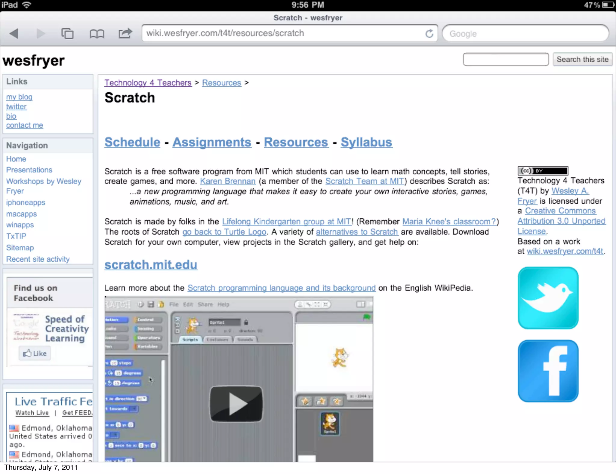 Thursday, July 7, 2011
 