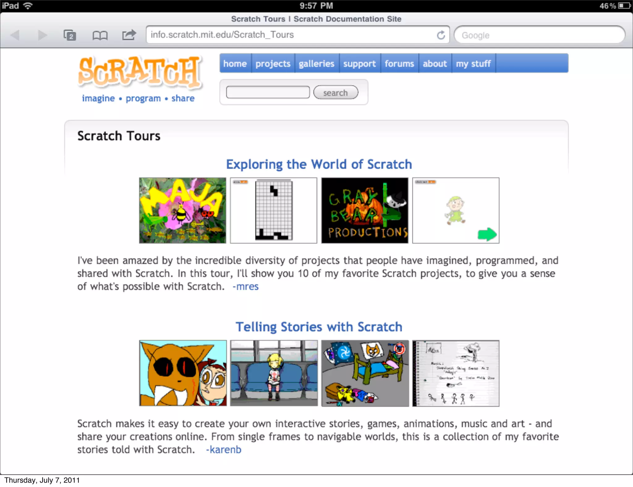 Thursday, July 7, 2011
 