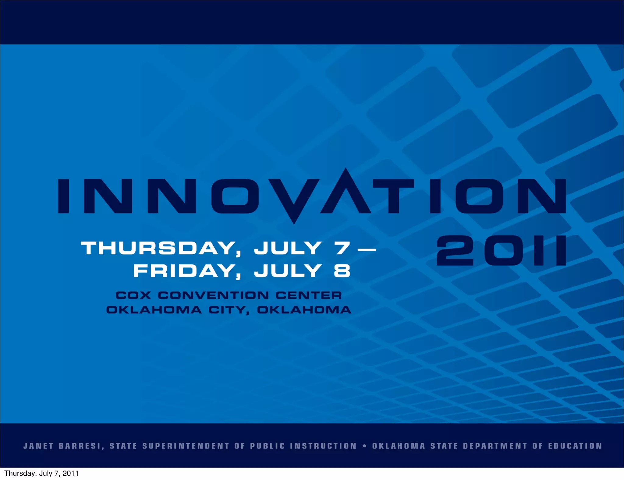 Thursday, July 7, 2011
 