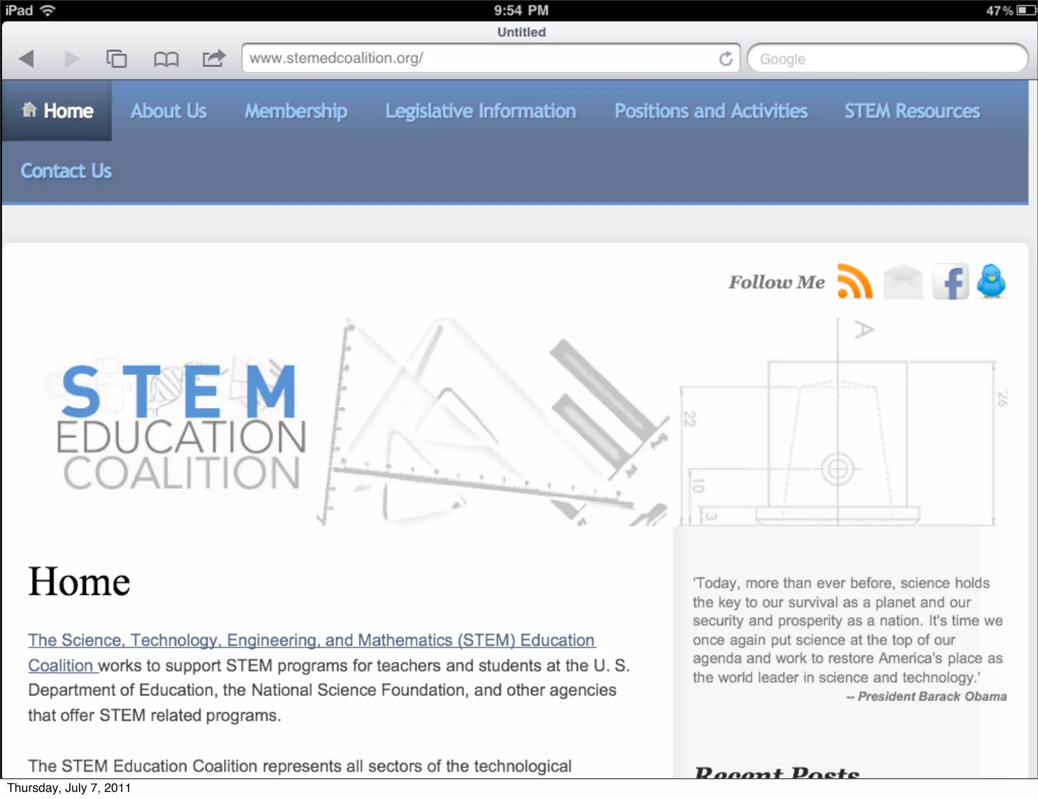 Thursday, July 7, 2011
 