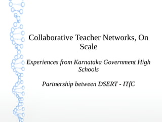STEM summit at CIET -Experiences from Karnataka | PPT