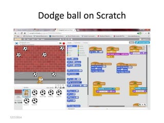 Dodge ball on Scratch
7/27/2014
 