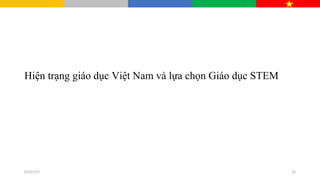 Hiện trạng giáo dục Việt Nam và lựa chọn Giáo dục STEM
07/27/17 25
 