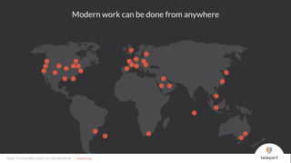 MOVE TO YOUR BEST PLACE TO LIVE AND WORK | teleport.org
Modern work can be done from anywhere
MOVE TO YOUR BEST PLACE TO LIVE AND WORK | teleport.org
 