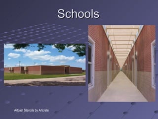 Schools Artcast Stencils by Artcrete 