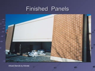 Finished  Panels Artcast Stencils by Artcrete 