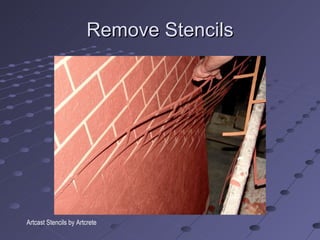 Remove Stencils Artcast Stencils by Artcrete 