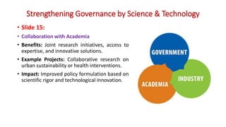 Stengthening Governance by Science and Technology | PDF