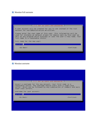 Masukan Full username
Masukan username
 