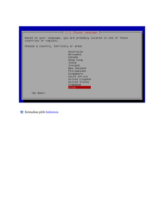 Kemudian pilih Indonesia
 