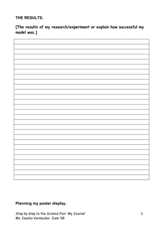 Step By Step To The Science Fair | DOC