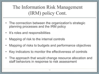 Iram Risk Control Step by-step for risk analysis and management-yaser aljohani | PPTX