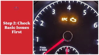 Step 2: Check
Basic Issues
First
 