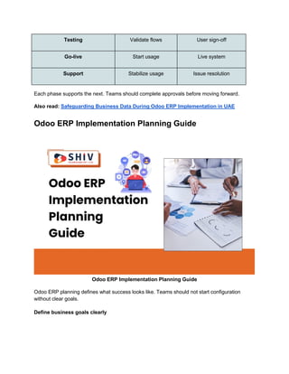 Odoo ERP Implementation Setup: Step-by-Step Process | PDF