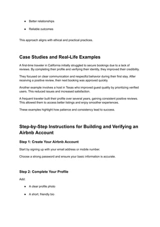 Step-by-Step Instructions for Buying Verified Airbnb | PDF