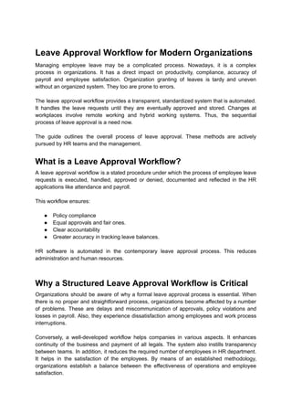 Step-by-Step Leave Approval Workflow for Modern Organizations.pdf