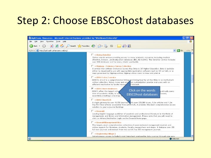 Using the Medline Database for Osteopaths (best viewed in full screen)