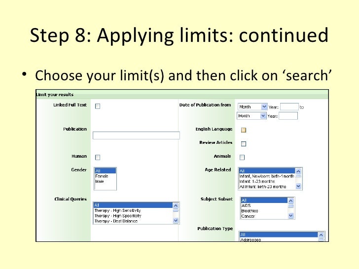 Using the Medline Database for Osteopaths (best viewed in full screen)