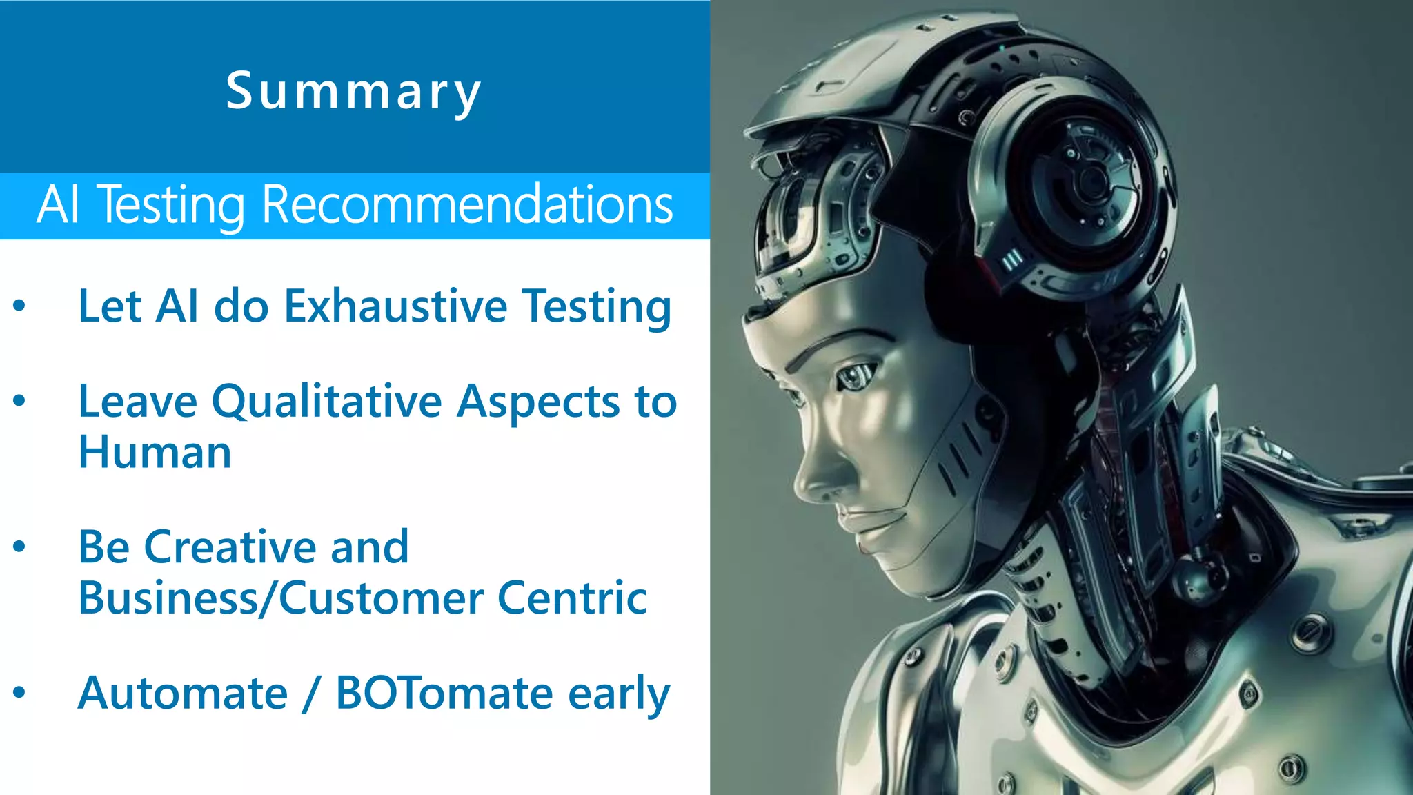 AI Testing Recommendations
Summary
 