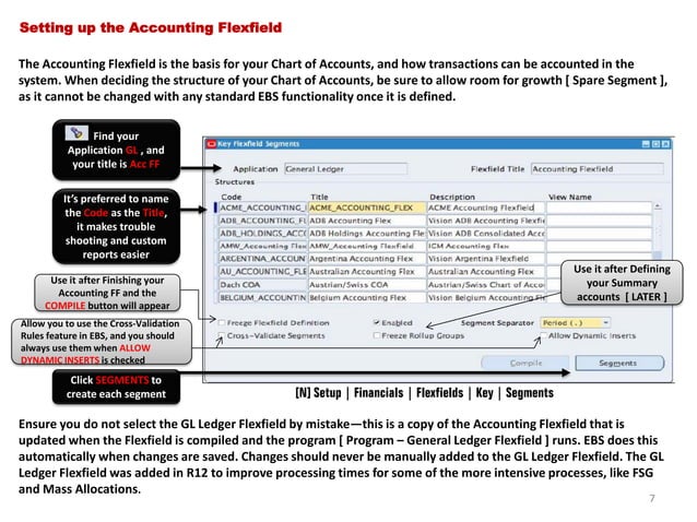 Oracle Financials R12 - GL STEP 1 - Chart Of Accounts
