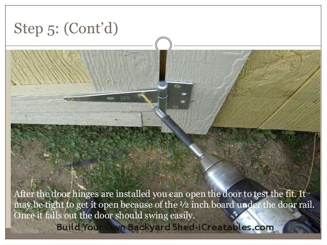 10. How to build a shed door