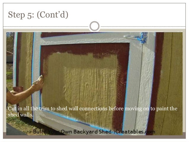 11. how to paint a shed