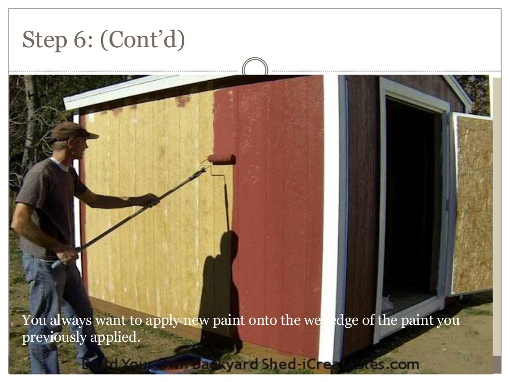 11. How to paint a shed