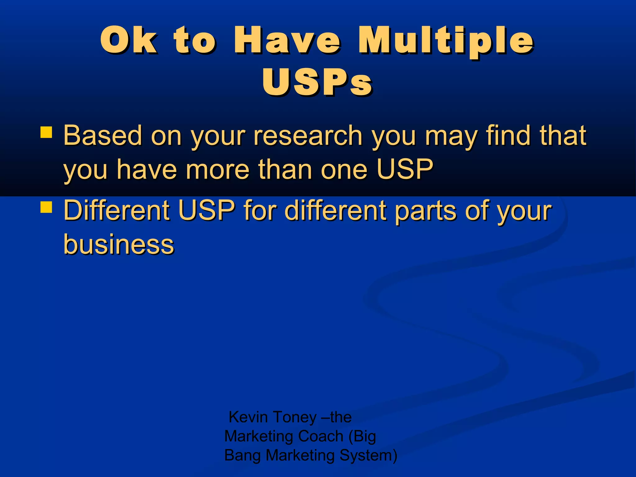 How To Develop Your USP (Unique Selling Proposition) | PPT