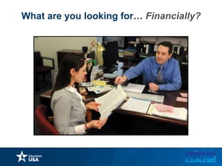What are you looking for… Financially?
 