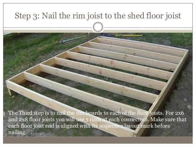 2. How to build a shed floor?