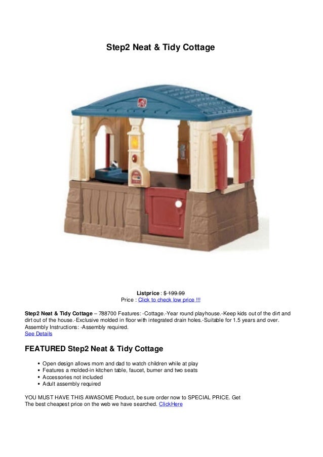 Step2 Neat Tidy Cottage